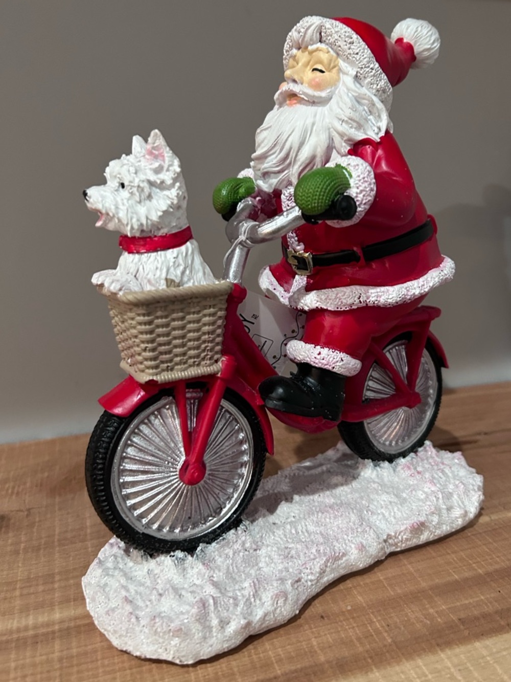 Jingles & Joy Santa with Dog Christmas Decor